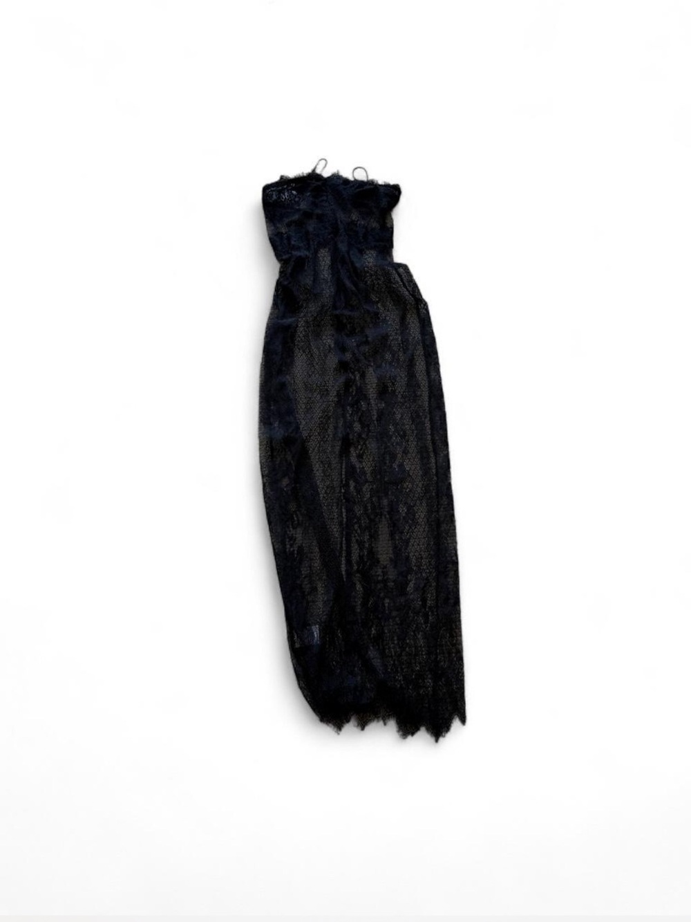 AKIRA Black Strapless Lace Dress